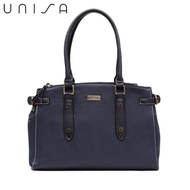 MC3 UNISA Saffiano Convertible Multi-Compartment Shoulder Bag (Beige/Black/Brown/Navy Blue)