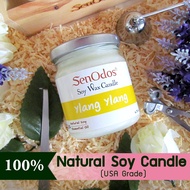 SenOdos เทียนหอม อโรม่า เทียนหอมสปา Ylang Ylang Scented Soy Candle Aroma 190 g. -กลิ่นกระดังงาแท้ 19