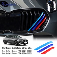 Car Front Grille Trim Strips Clip For BMW 1 2 Series F70 F74 M-sport Style Trim Grille Car Exterior 