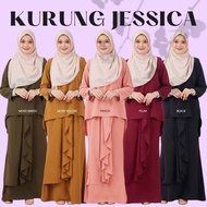 Raya 2023 ✨ Kurung Jessica Italian Crepe Series Kurung Mini Moden Kain Duyung
