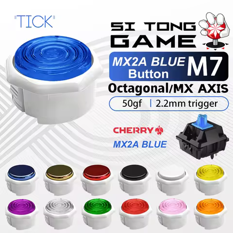 ST-M7/Octagonal/Street Fighter6/Cherry blue/2.8 hotplug/Smooth cap/Pure white frame/Mechanical butto
