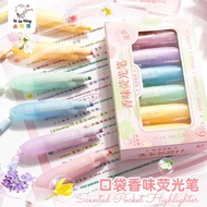 Scented Highlighter Marker Pen Handbook Pen Highlighter Color Marker Pen Watercolor Pen Pocket Porta