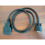CANopen cable connectors [CiA 303-1/CiA 106] OBD2/II to BD9 (Wire length=1m)
