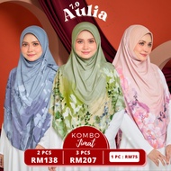 🔥 AULIA  (XL) TUDUNG SARUNG INSTANT IRONLESS BERDAGU | BIG SIZE | BIDANG 60 | MOSS CREPE | AWNING COTTON | UMRAH HAJI