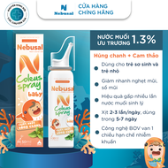 Xịt Mũi Cho Bé NEBUSAL Coleus Húng Chanh Ưu Trương Giảm Nghẹt Mũi Sổ Mũi Cảm Lạnh Chai 50ml