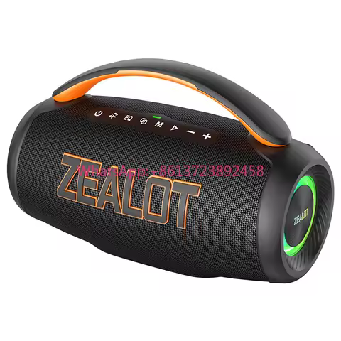 High Quality Zealot Portable Wireless Speaker Powerful Wireless Speaker LED Light Speaker P12