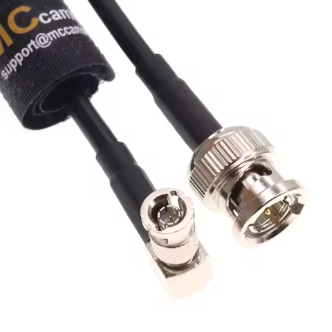 12G HD SDI Video Cable Micro HDBNC to Male BNC Connector for Blackmagic Video Assist 5" Monitor, Mic