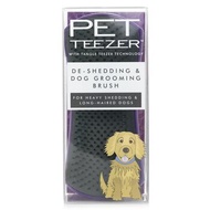 Tangle Teezer Pet Teezer De-Shedding &amp; Dog Grooming Brush (For Heavy Shedding &amp; Long Haired Dogs) - # Purple / Grey 1pcs