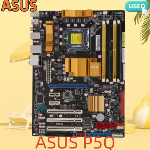 ASUS P5Q LGA 775 DDR2 RAM 16GB USB2.0 SATA2 P45 NON-integrated Desktop motherboard