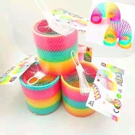 Large Rainbow Circle Stall Toys 8.7 * 9 Rainbow Circle Educational Toys Spring Magic Circle [Get Cou
