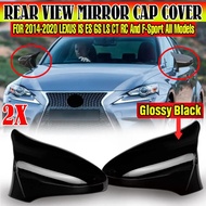 Car Side Rearview Mirror Cover Caps For Lexus IS ES GS LS CT RC F-Sport IS200 IS250 IS300 IS350 2014