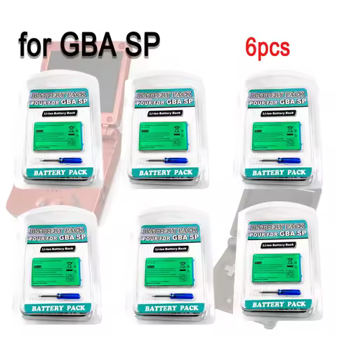 6/8/10PCS 850mah 3.7V rechargeable 850mAh lithium battery for Nintendo GBASP GameBoy Advance GBA SP