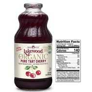 LAKEWOOD Organic Pure Tart Cherry Juice 946ML Exp:7/2026 有机樱桃果汁