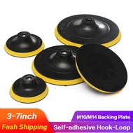 3/4/5/6/7inch Rotary Sander Backing Pad Hook&Loop for Sanding Discs M10/M14 Drill Attachment Adapter