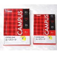 A5 Binder Contents B5 Loose Leaf/ BOSS A5BIG B5/ 100 and 50 Sheets Campus paper Loose Leaf B5 Paper