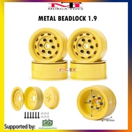 DISKON 4PCS VELG METAL BEADLOCK 1.9 SCX10 TRX4 RGT VELG BEADLOCK HEX