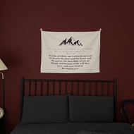 JIN CHA GOD-棉麻質感掛布 耶和華造天.地.海.和其中的萬物/基督