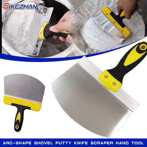 Arc-Shape Shovel Putty Knife Scraper Hand Tool For Drywall Finishing Plaster Trowel Scraper Putty To