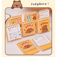 2027 mini calendar capybala calendar for year 2027 desk calendar