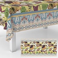 Bird Floral Tablecloths Waterproof Vintage Seasonal Table Cover for Party Summer Spring Picnic Dinin
