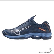 MIZUNO 美津濃 WAVE LIGHTNING Z7 男女鞋 排球 止滑橡膠 藍 V1GA220021