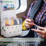 [BABYKO] 59pcs Crochet Beginner Set Ergonomic Crochet Set for Adults and Children