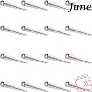 JUNEGOODS 100Pcs Spike Beads, Metal Antique Silver Tibetan Style, Bracelet Spike Shape Spike Charms 