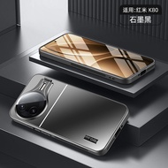 เคสโทรศัพท์ Redmi K80 pro แบบครอบเต็มพร้อมขาตั้งหน้าจอป้องกันการตกหล่นและระบายความร้อนสำหรับผู้ชายแล