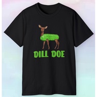 Dill Doe Funny Deer Pickle T-Shirt | Humor Tee L