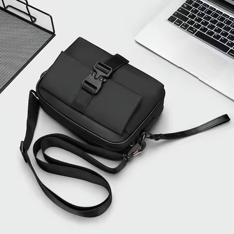 High Quality Soft PU Leather Men's Shoulder Bag Fashion Small Handbag Casual Male Day Clutch Bag