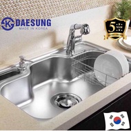 Bồn rửa chén 1 hố to Daesung Hàn Quốc  mã số PDS-850 hiệu DAESUNG nhập khẩu nguyên bộ từ Hàn Quốc