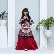 Gamis batik Anak modern, dress muslim, gamis batik kombinasi