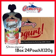 Cimory Yogurt Strawberry kemasan Pouch 120g.