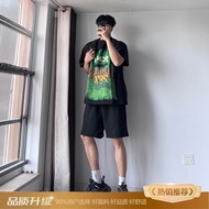 Marathon Mens Shorts Summer Outdoor American Sports Big Size Mid-Pants Ice Silk Quick Dry Basketball