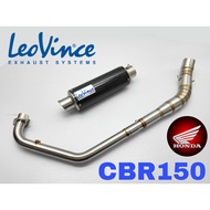 Honda CBR150R 2021 Exhaust Full System Piping Stainless Steel LeoVince Muffler Accessories Ekzos Man