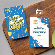 (POSTOUT 5/5) 50pcs Readystock Kad Hari Guru Mini Tag Selamat Hari Guru Happy Teachers Day  Ucapan T