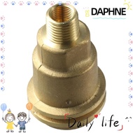 DAPHNE 2PCS Fitting Hose Adapter, Yellow 1/4 Inch Joint Thread, Strength Brass Protective Cover Fitting