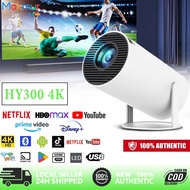 HY300 Portable Projector 4K HD Android 11 Wireless 5G WiFi Bluetooth 4.2 Smart Mini Projector Move t