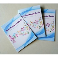 ️READY>>> Five line music notebook / stave line book / manuscript book music book