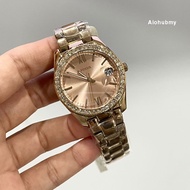 Ladies' Scarlette Three-hand Date Rose Gold Stainless Steel Watch ES4318