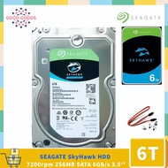 Seagate Skyhawk 6TB  (ST6000VX0023)Surveillance Internal Hard Drive 3.5 HDD SATA 6Gb/s 256MB Cache for DVR NVR Security Camera System with Drive Health Management
