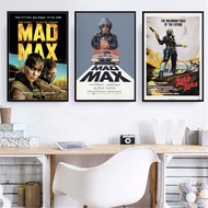 ZP037 Crazy Max Movie Canvas Poster MadMax Retro Frameless Movie Character Character Decorative Pain
