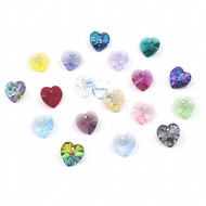Package of 10mm premium Austrian crystal heart beads