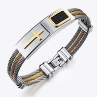 High Quality Stainless Steel Faith Bangle For Men and Women +
