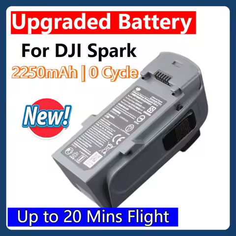 For DJI Spark Drone Battery 2250mAh 0 Cycle Upgraded Battery 20 Mins Flight Time 11.4V Rechargeable 