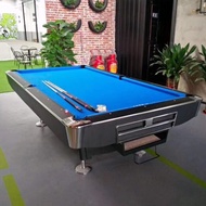 【APS】Marble Pool table 8ft 9ft commercial standard American billiard table with ball return snooker 