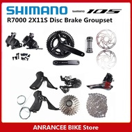 SHIMANO 105 R7000 TRP Mechanical Disc Brake Groupset 2x11s Road Bike R7100 Crankset R7100 Shifter Fr