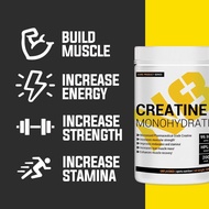 N8 SPORTS NUTRITION CREATINE MONOHYDRATE (500g) - 100 Servings | Unflavored | Muscle Growth | Improv