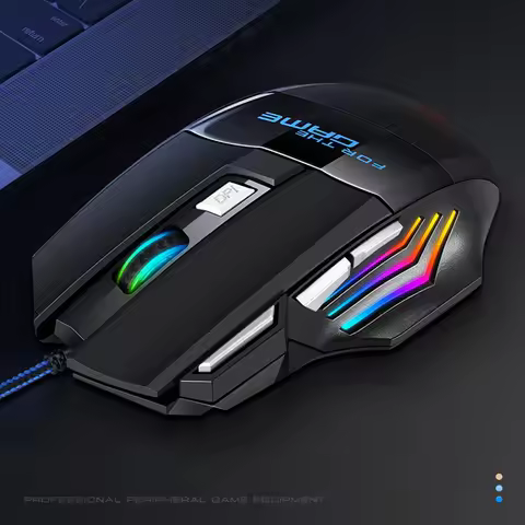 M1 Mouse Wired Gaming Computer Office Accessories RGB Backlight Laptop USB Cable Mouse 3D 7-Button L