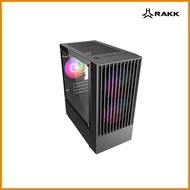 ✆ ℡ ☃ RAKK MIRAD Matx Black and White Tempered Glass Gaming PC Case